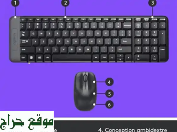 LOGITECH MK220 KIT CLAVIER SOURIS SANS FIL WIRELESS FRANCAIS