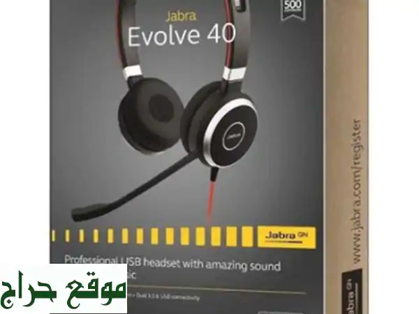 Jabra Evolve 40 Stéréo Casque filaire pour softphone USB