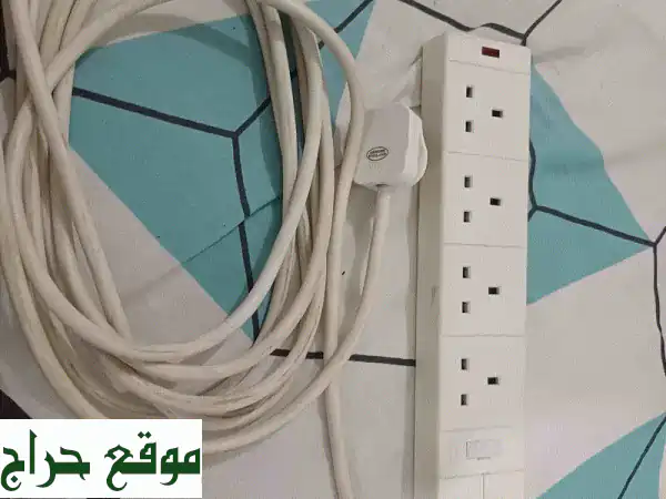 وصلة تمديد كهرباء MASTERPLUG 4 طرق - 5 أمتار -  أداء...