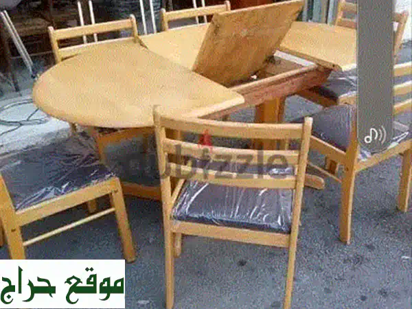 طقم سفرة فاخر: طاولة + 6 كراسي من أجود أنواع...