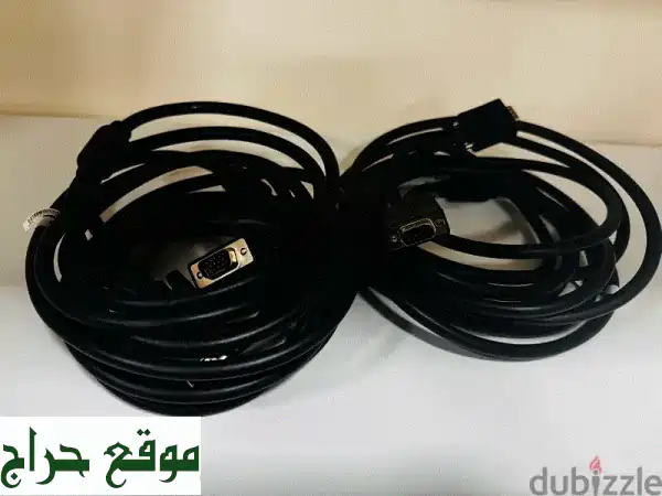 كابل VGA 5 أمتار - جودة عالية بسعر مميز! فقط 29 ريال قطري