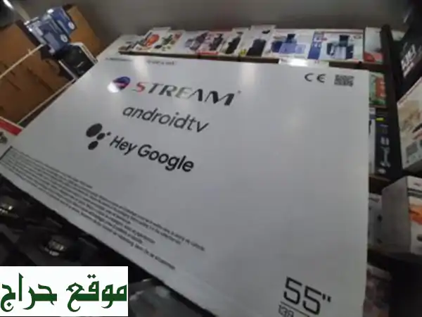 Promotion stream 55 UHD 4 K Google tv Smart Android framless tel vocale