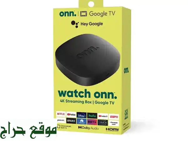  تلفزيون أندرويد ONN 4K جديد كلياً - معتمد من Netflix و Google TV  