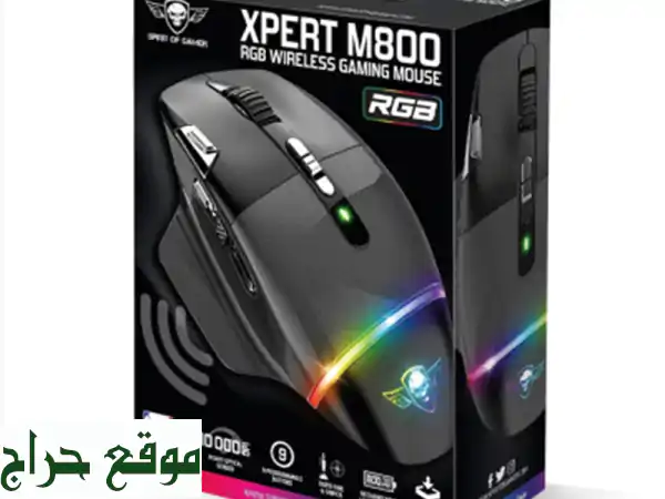 Souris Gamer Sans Fil XPERT M800 RGB - 10000 DPI, 9 Boutons, Rétroéclairage RGB - Précision...