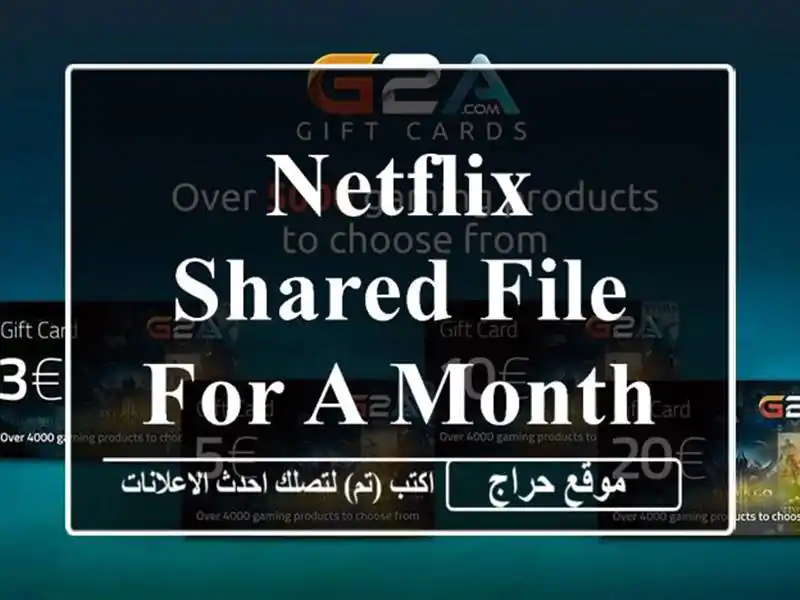 Netflix shared file for a month (4 k)