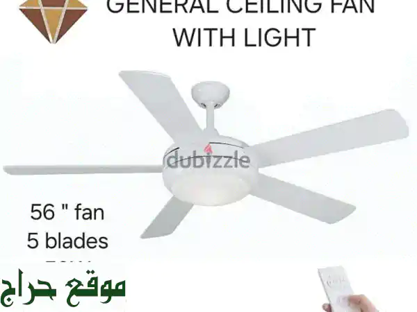 ceiling fan with led light and remote