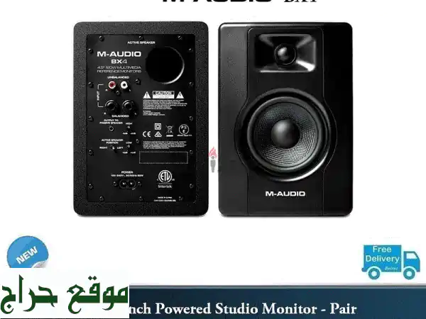 MAudio BX4 4.5inch Powered Studio Monitor , New design 2021 maudio