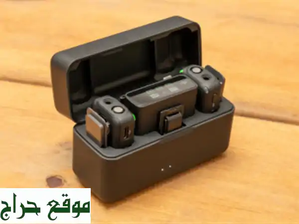 DJI Mic (2 TX + 1 RX + Boîtier recharge) Portable micros sans Fil  Pour Smartphones, caméras