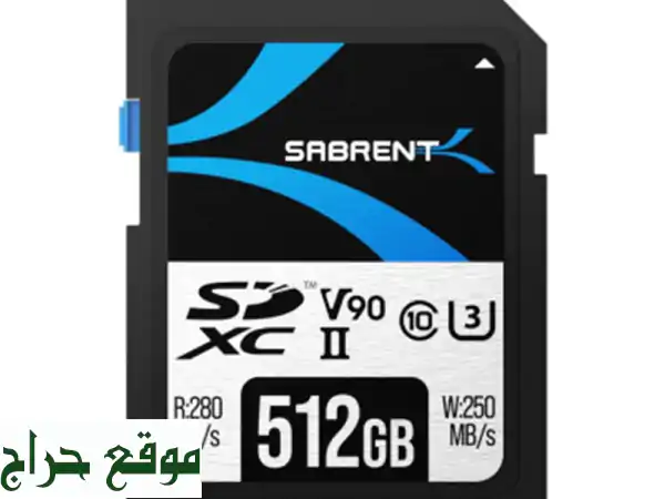 sabrent Rocket V90 SD UHSII Memory Card 512 gb