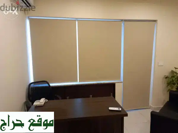 Roll up curtains for offices