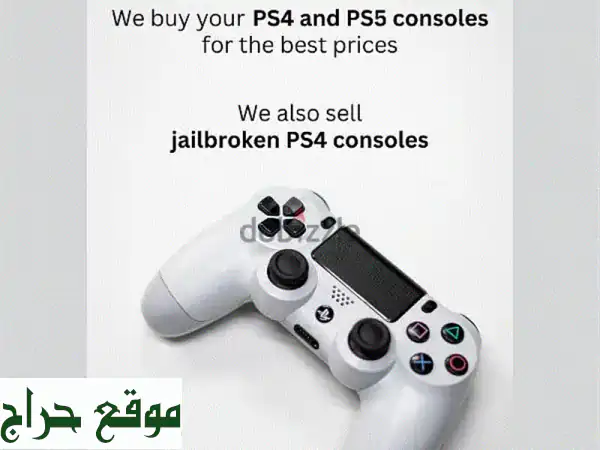We buy your PS4 and PS5 consoles