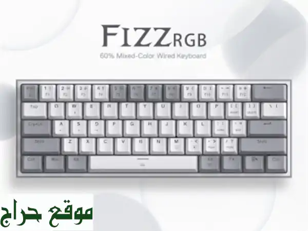 CLAVIER REDRAGON FIZZ K617 SE WHITE GRIS RGB