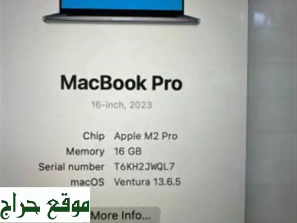 MacBook pro 2023M2 pro mdm 16 16 G ram 512 G SSD