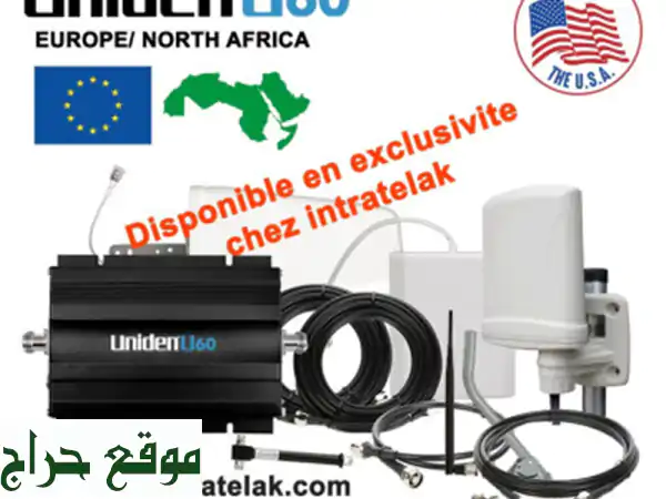 Amplificateur Gsm repeteur Uniden U60 DualBand 2G/4 G Black Made in USA