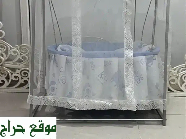 هندول بيبي هزاز حديد ابو مظلة ملكي فخامة سرير مع...
