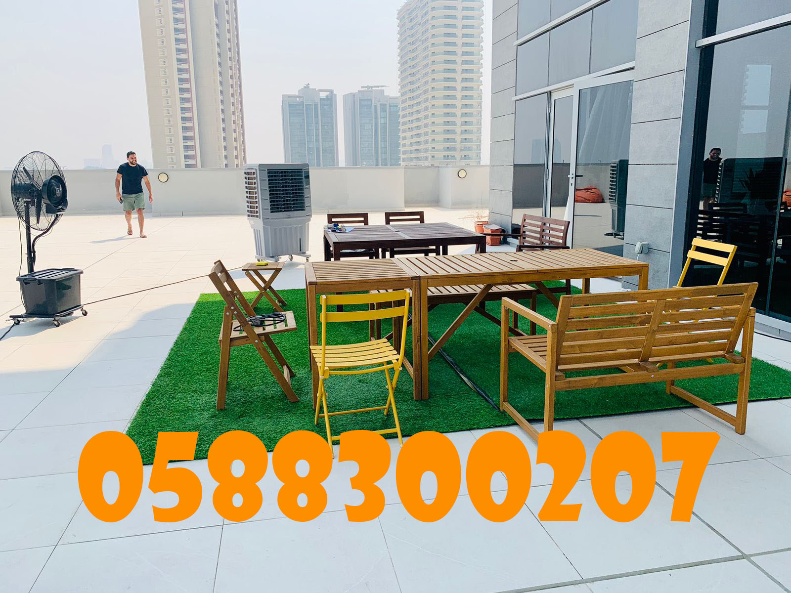 Outdoor Air Coolers for Rent in Sharjah, Abu Dhabi, Dubai, Al Ain, Fujairah.