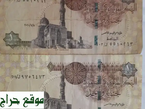 كنوز مصرية أصيلة: عملات ورقية قديمة نادرة للبيع (5،...