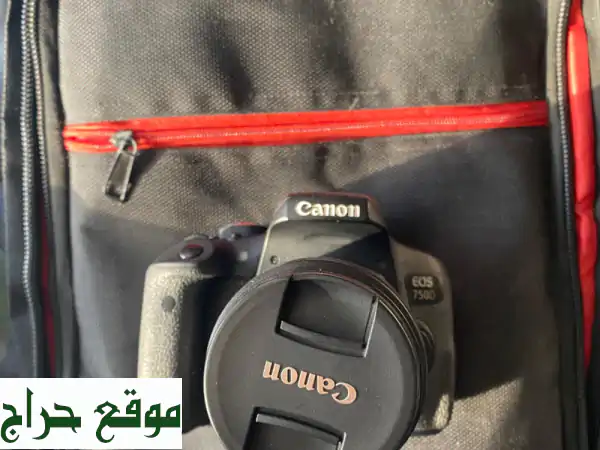 كاميرا Canon 750D بحالة ممتازة: 24.2MP، فيديو Full HD، شاشة...