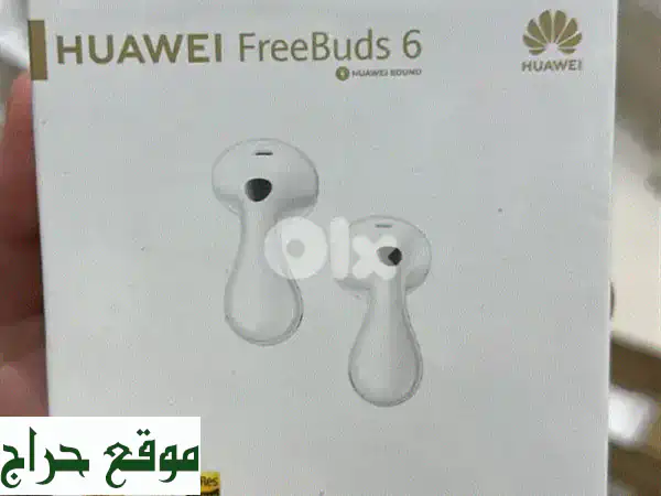 سماعات Huawei Freebuds 6 البيضاء | صوت استثنائي وتوصيل لبابك!