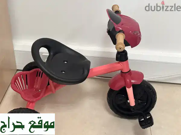 أول دراجة وردية لطفلتك! دراجة ثلاثية جديدة وممتازة | مستلزمات وألعاب أطفال