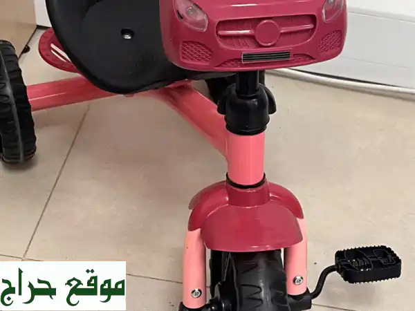 أول دراجة وردية لطفلتك! دراجة ثلاثية جديدة وممتازة...
