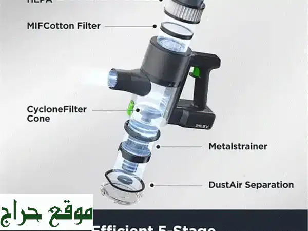 مكنسة يوريكا Eureka AK725.9 V لاسلكية 300W قابلة للشحن | قوة ونظافة بلا قيود
