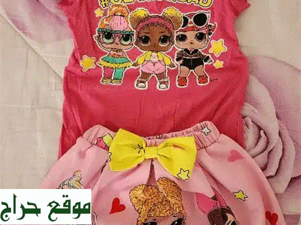 طقم LOL للبنات مقاس 56: تنورة وبلوزة عصرية | أضفي...
