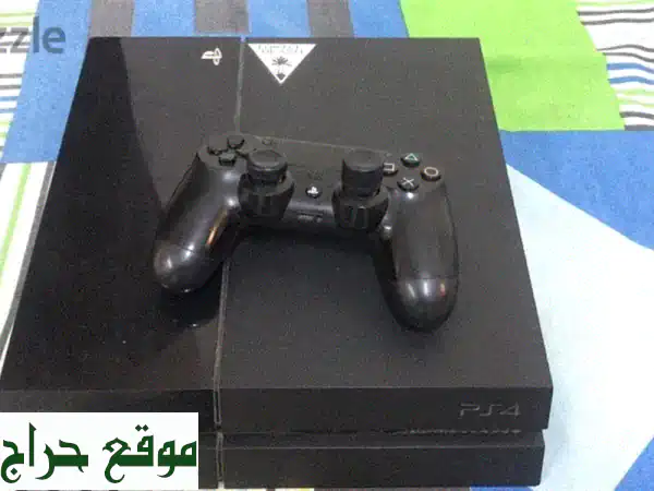 بلايستيشن 4 (PS4) للبيع بحالة ممتازة جدًا + لعبتين قوية!...