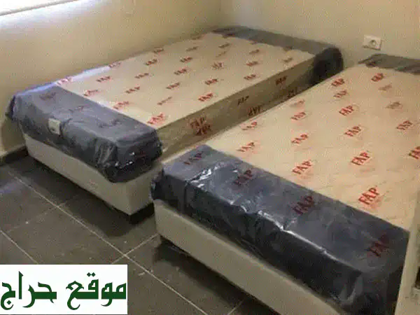 🌟 أسّرة منجدة فخمة مع فرش FAP: راحة لا تضاهى، جودة 5...