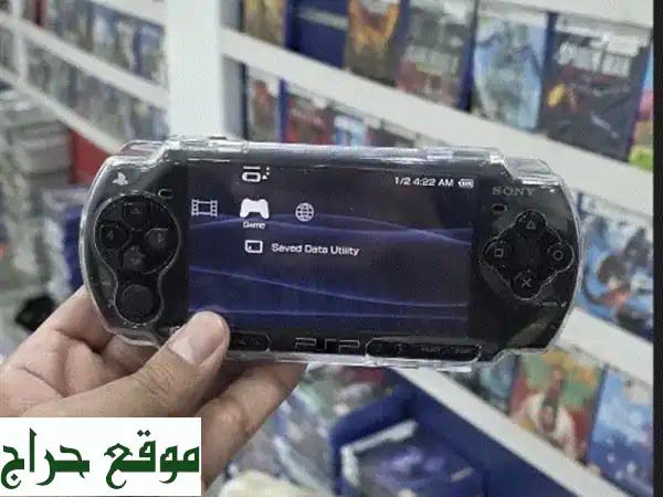 سوني PSP 2000 كلاسيك 🎮 ألعاب، غطاء، بطارية جديدة...