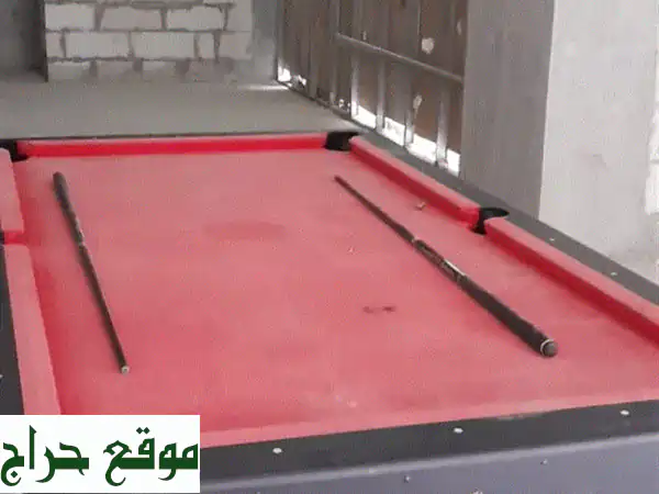 فرصة ذهبية! طاولة بلياردو خشب فاخرة بحالة ممتازة -...