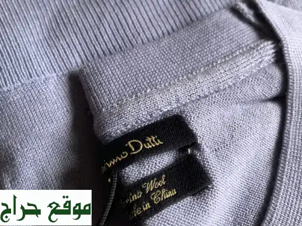 أناقة بلا حدود: تيشيرت Massimo Dutti رجالي محبوك جديد مقاس L...