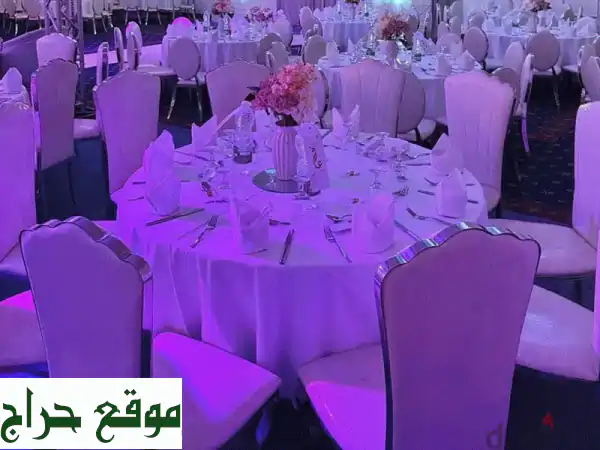 فرصة ذهبية: 250 كرسي قاعات وأعراس للبيع بسعر الجملة...