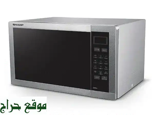 مايكروويف شارب 34 لتر ستانلس ستيل R77 جديد بضمان سنة...