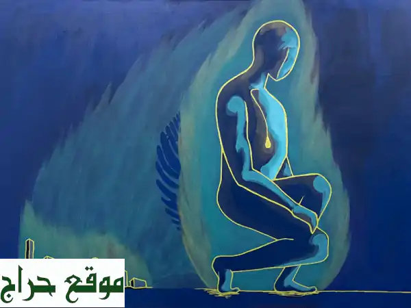 مجموعة قوة الفنية الأصلية: 'حياة تستحق التحليق' و'نهضة وجودية' | تحف فنية وديكور فاخر (100x70 سم)