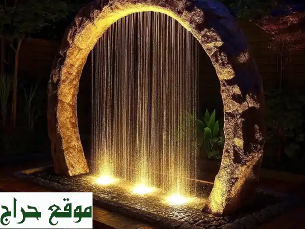 حوّل منزلك: ديكورات جبسون بورد، أسمنت، رسم جدران، وتصاميم حدائق وشلالات عصرية.