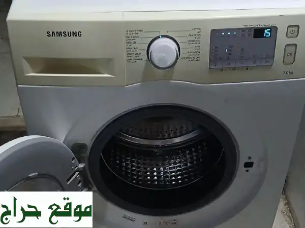 فرصة! غسالة سامسونج 7 كيلو مستعملة بحالة ممتازة - نظافة وأداء بسعر 450 درهم!