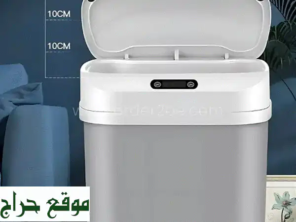 وداعاً للجراثيم والفوضى! سلة مهملات ذكية بدون لمس بسحب أكياس تلقائي 17.5 لتر | للمطبخ والحمام | اجهزة الكترونيات متطورة