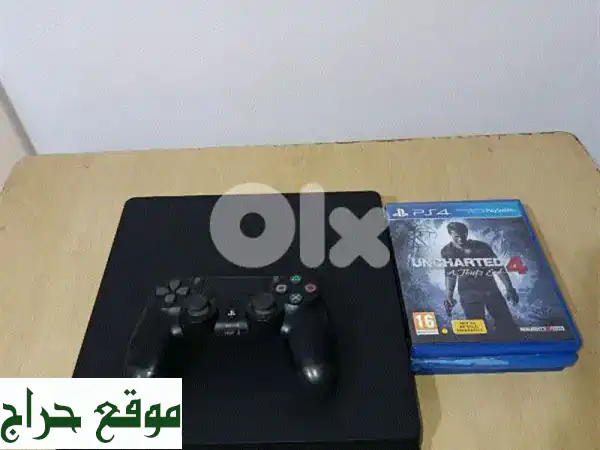 بلايستيشن 4 سليم 500 جيجا جديد (مختوم) | يد تحكم + 3...