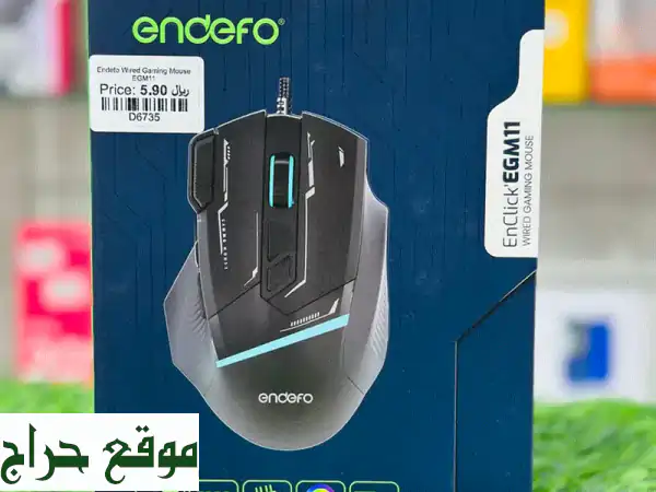 ارتقِ بلعبك! 🎮 ماوس جيمنج Endefo EGM 11 سلكي RGB بـ 12000 DPI...