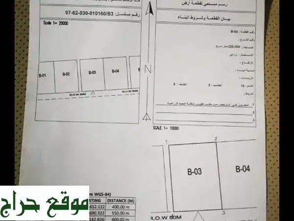 فرصة استثمارية ذهبية: 50 فدان أرض زراعية بظفار نجد...