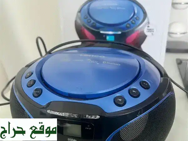 Lenco مشغل محمول CD/راديو/MP3/USB بإضاءة مبهرة | جديد كلياً لم يُستخدم!