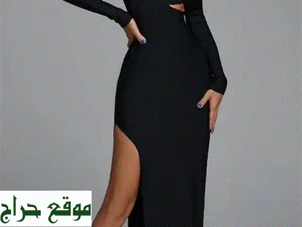 اكتشفي فستانك الأسود الجديد بأكمام طويلة | أناقة...