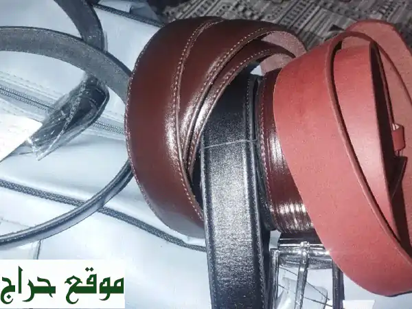 أحزمة جلد طبيعي أصلي ١٠٠٪ | جملة وتجزئة بـ ٢٠ درهم...
