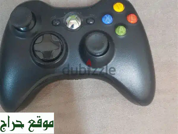 فرصة ذهبية: يد تحكم Xbox 360 لاسلكية أصلية (أسود) | حالة ممتازة | توصيل لكل الأردن