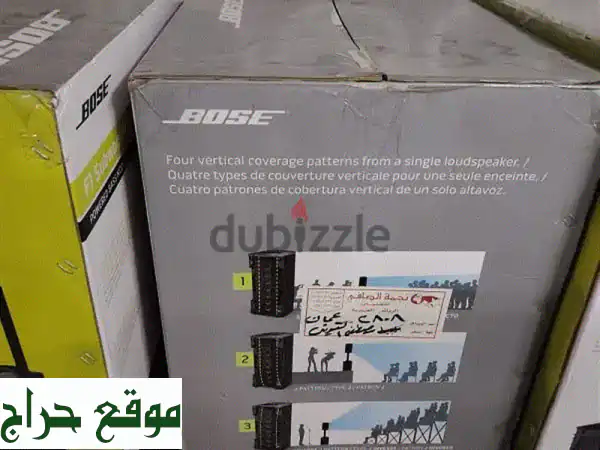فرصة ذهبية! نظام صوتي Bose F1 Model 812 و F1 Subwoofer جديد كلياً (2 سماعة + 2 صب ووفر)