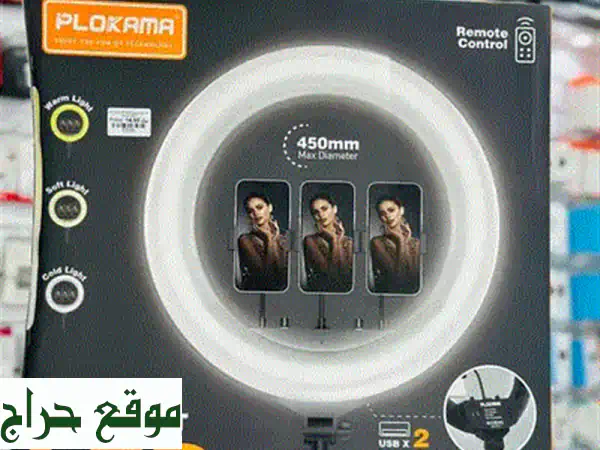 إضاءة ستوديو RGB LED محمولة 💡 تصوير احترافي وألوان 360° | عمان