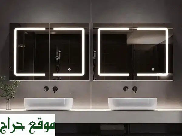 وداعاً للضباب! مرايا حمام ذكية LED بـ 3 ألوان إضاءة وميزة Anti-Fog – موديل 71110097