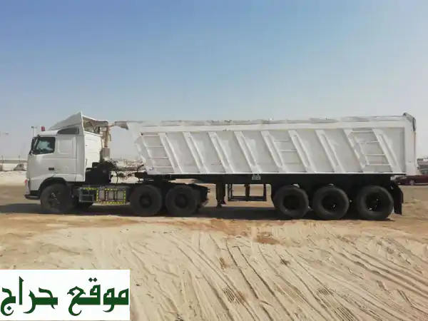 فرصة ذهبية: تريلا قلاب فولفو 2007 بصندوق 3X موديل 2017...