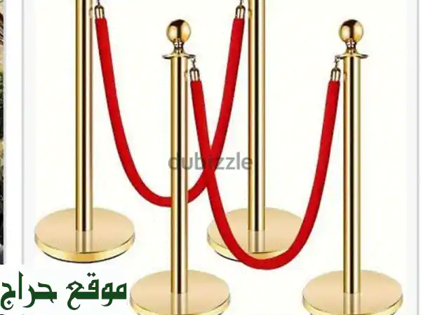 تأجير ستاندات وحبال VIP الذهبية الفاخرة في مسقط | مدخل يليق بمناسبتك!